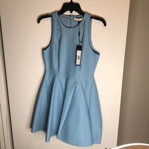 Sky blue Halstom dress from Bloomington’s